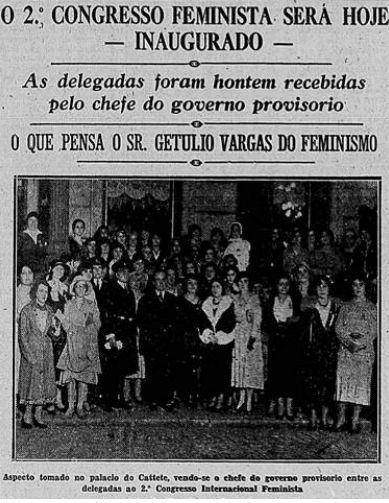 Visita das delegadas sufragistas ao Palácio do Catete (1931)