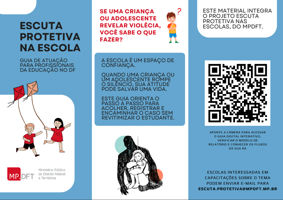 Projeto Escuta Protetiva na Escola - Folheto