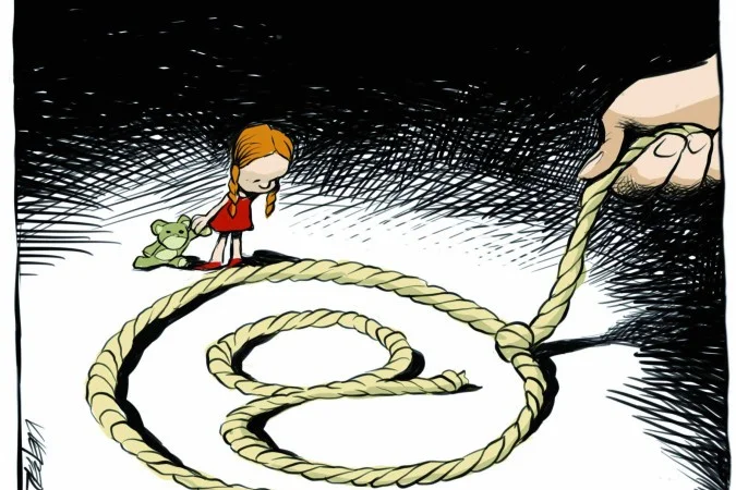 Charge sobre violência digital